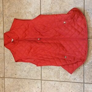 Croft & Barrow Quilted Zipper Vest Size Small